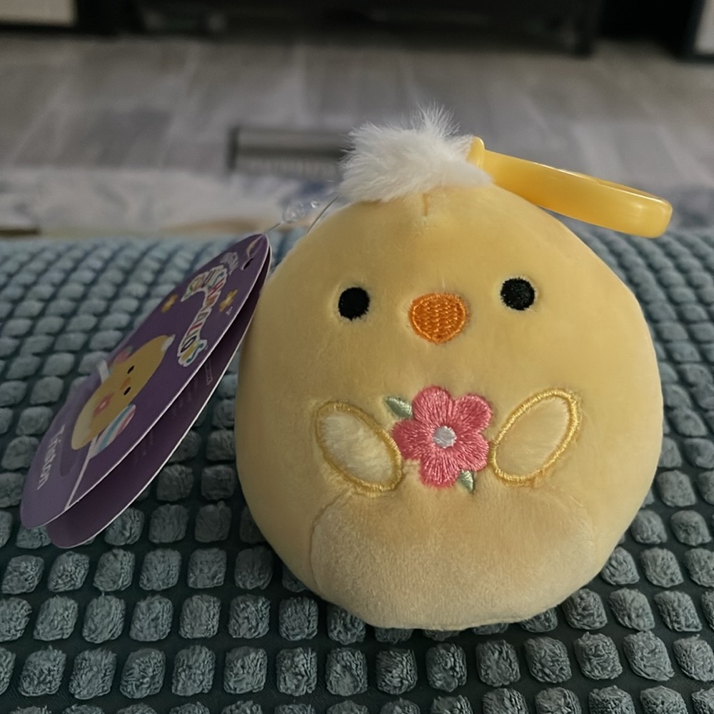 Squishmallow Easter Clips “Triston” The Yellow Chick 3”
